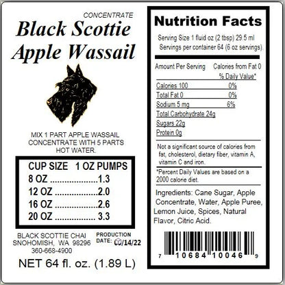 64oz King Size Spiced Apple Wassail Concentrate