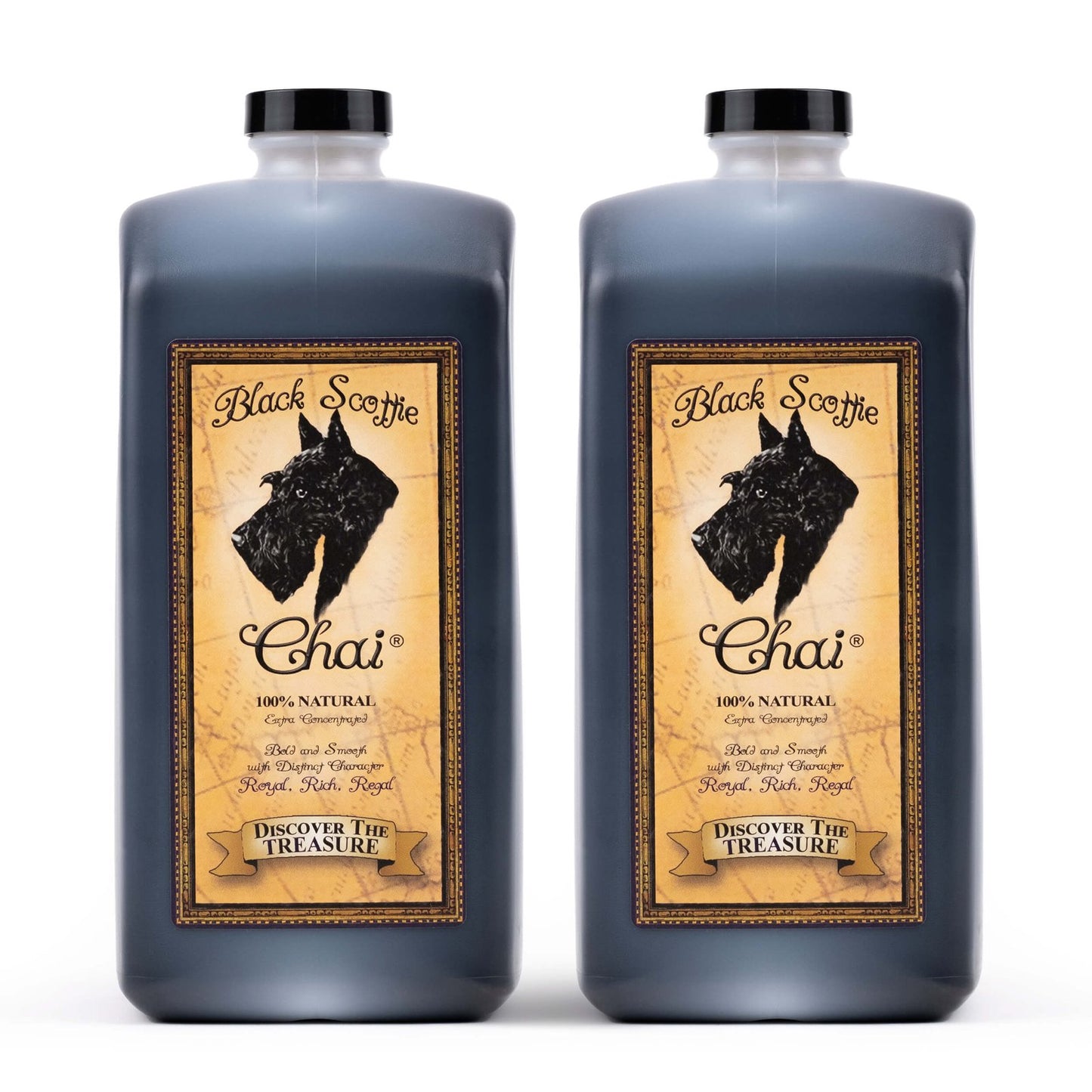 64oz King Size Black Scottie Chai Concentrate