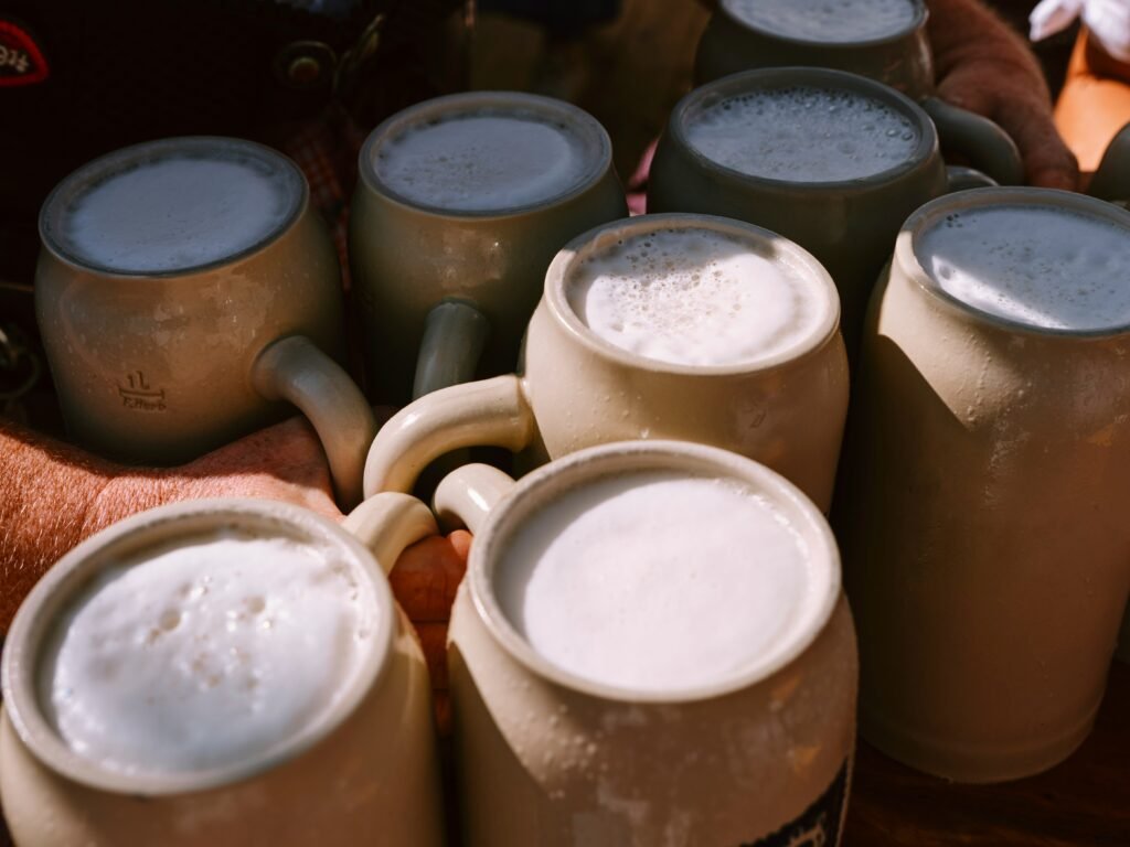 mugs of chai lattes